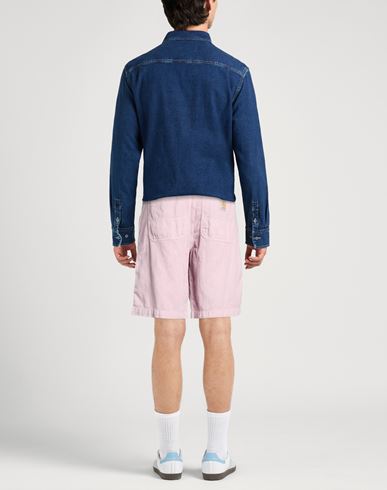 Man Shorts & Bermuda Shorts Lilac Size 31 Cotton, Linen