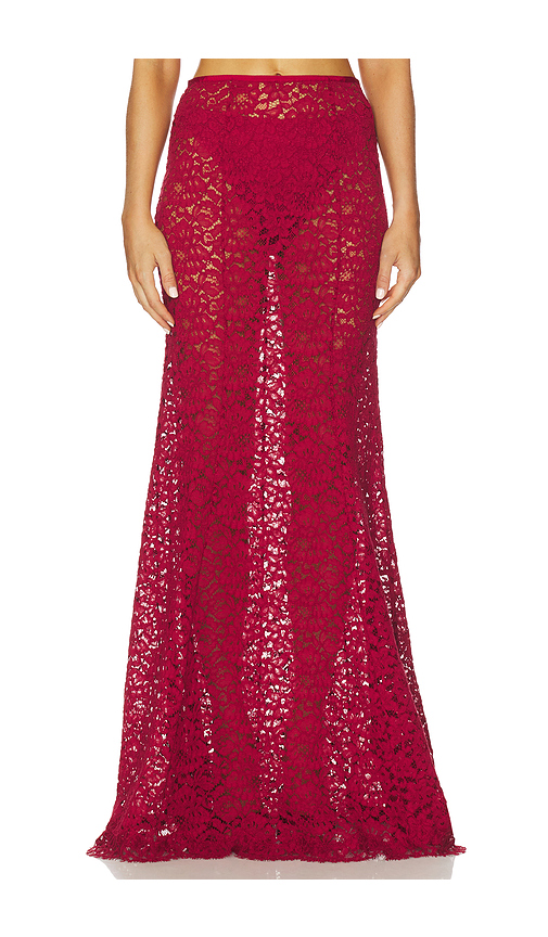 L'Academie by Marianna Zelie Maxi Skirt in Black - Black. XS also in
