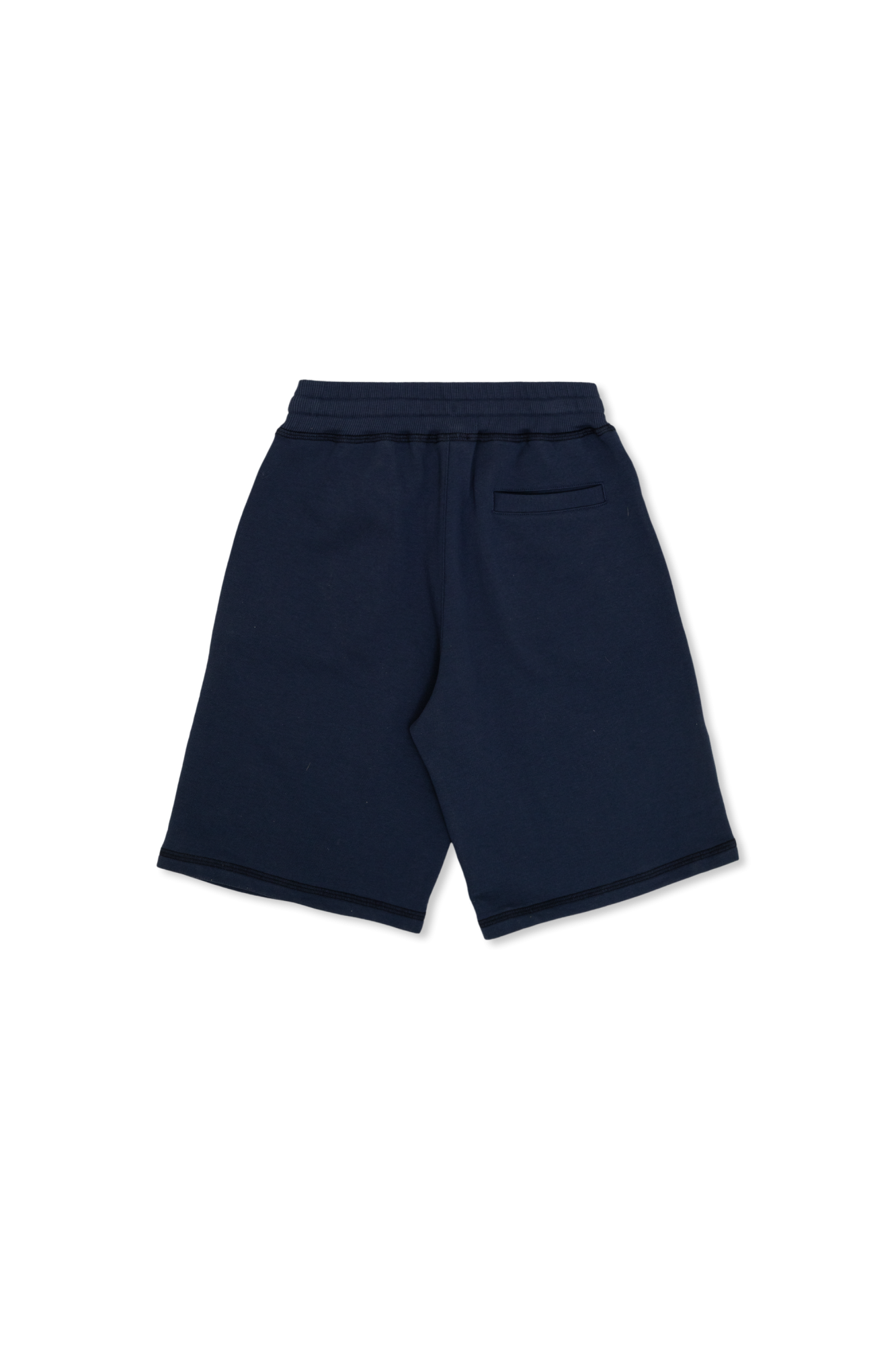 Dolce & Gabbana Kids Shorts With Embossed Logo, Unisex, Navy Blue