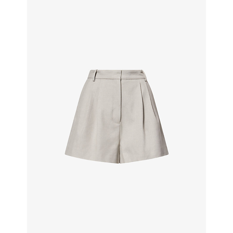 Womens Tailored High-Rise Woven Shorts