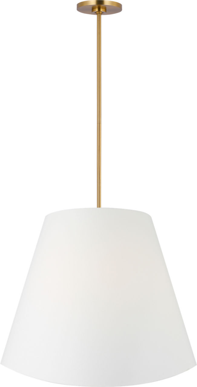 Burnished Brass Burnished Brass Hanging Shade from the Beauvoir Collection