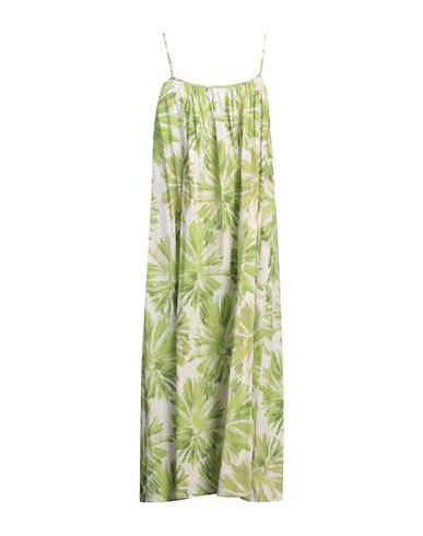 Liviana Conti Woman Midi dress Light green Size 4 Cotton, Elastane