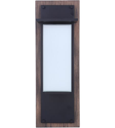 Whiskey Barrel Midnight LED Outdoor Lantern from the Heights Collection