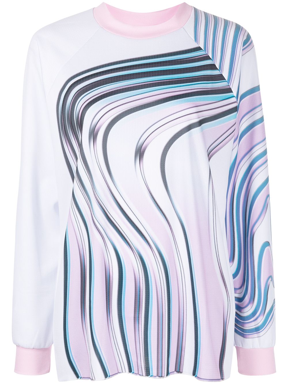 Wave-print top - Multicolour