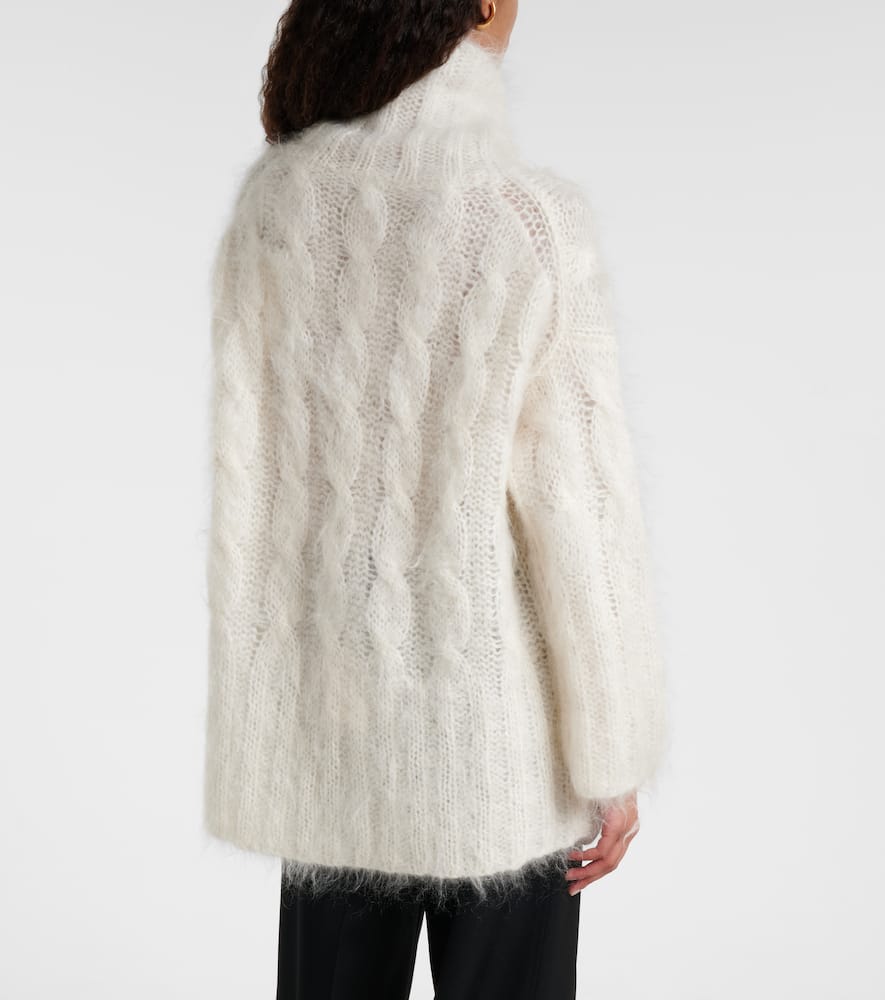 Fortin cable-knit mohair-blend sweater