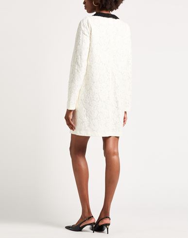 Woman Mini dress Ivory Size 12 Cotton, Viscose, Polyamide