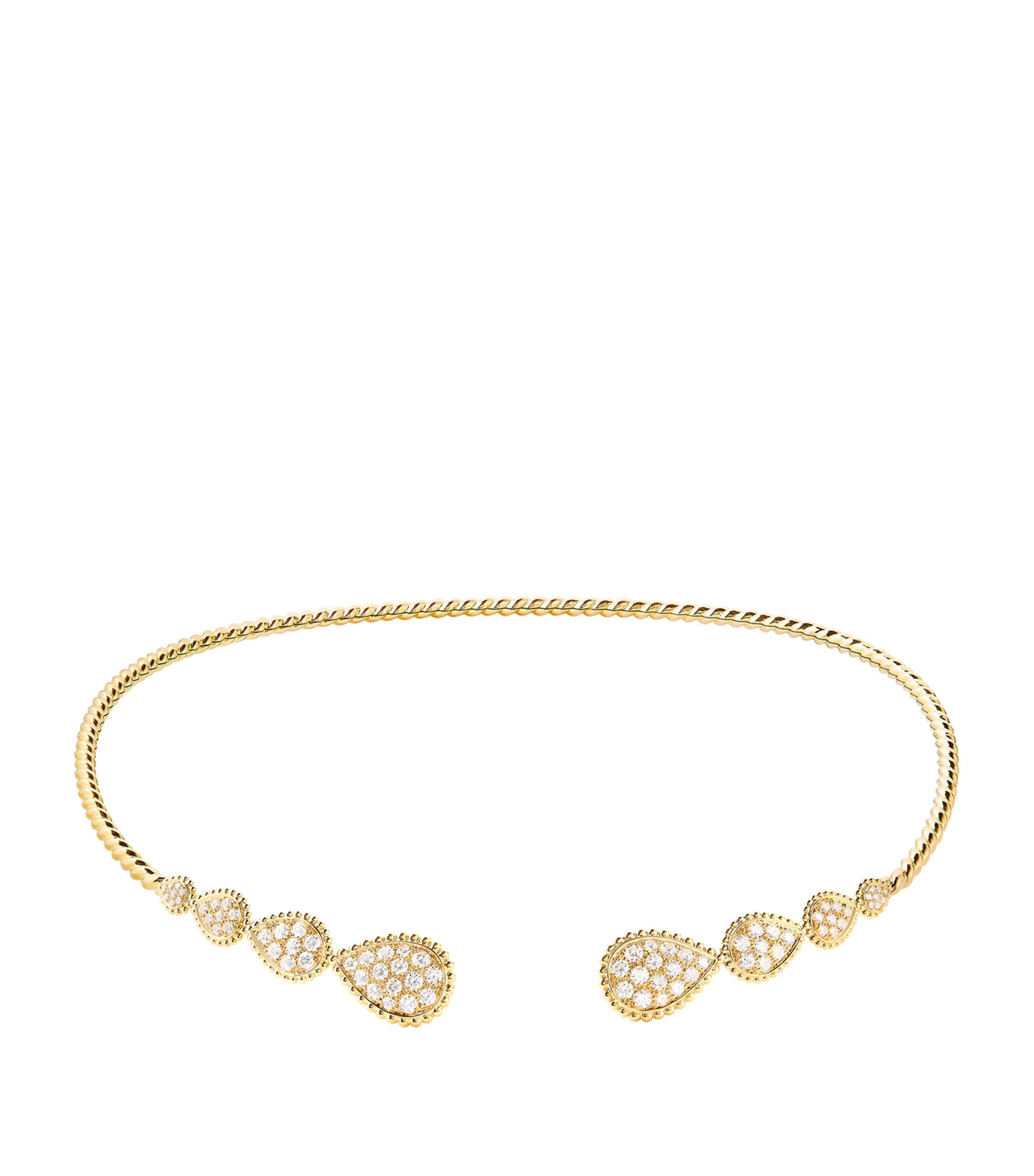 Yellow Gold and Diamond Serpent Bohème Choker
