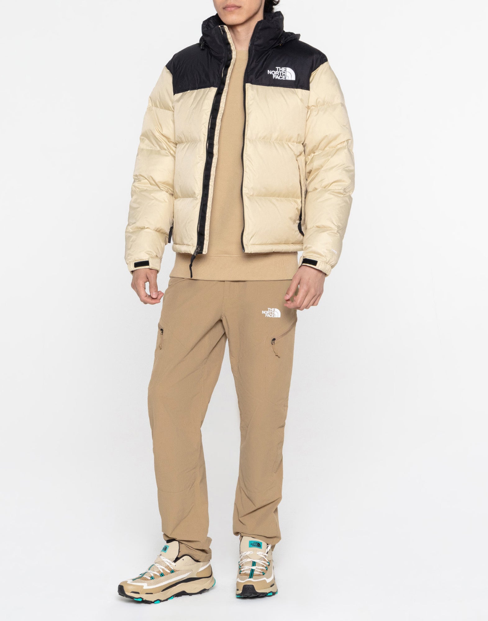 1996 Retro Nuptse Down Jacket — Beige