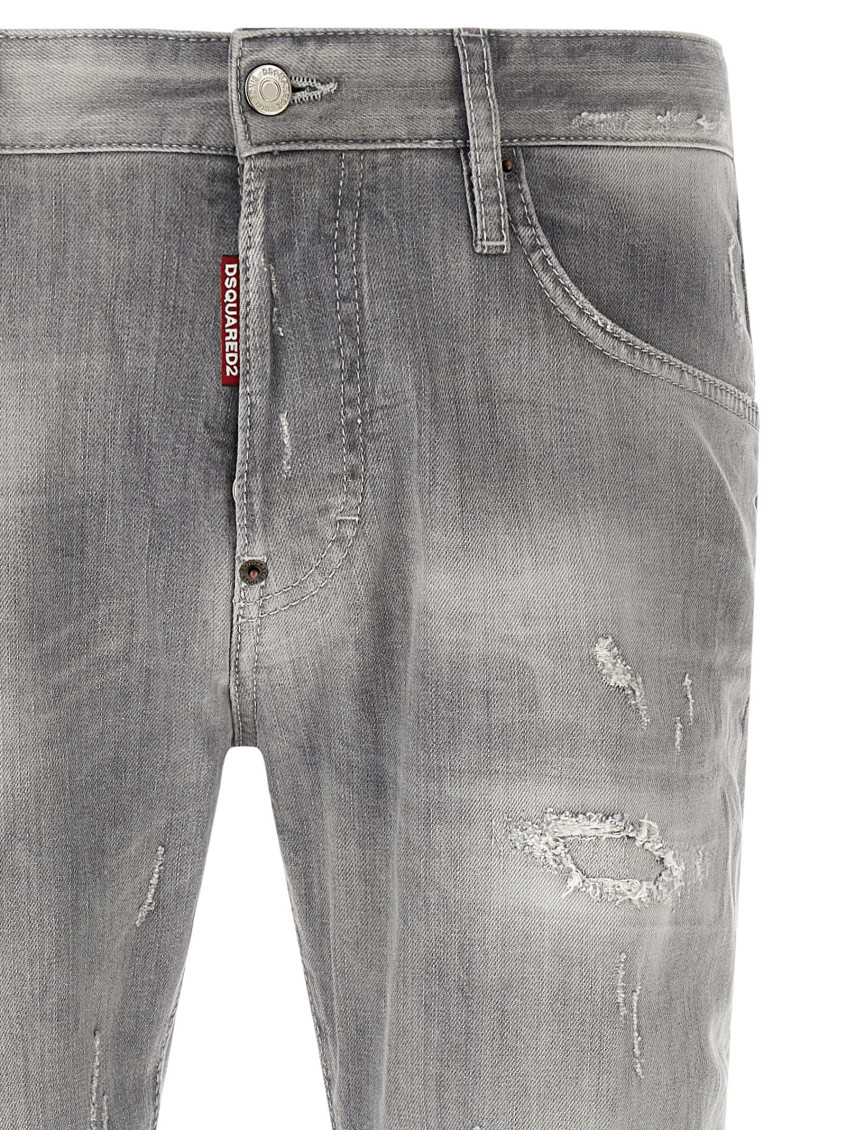 Grey Slim Mid Rise Jeans