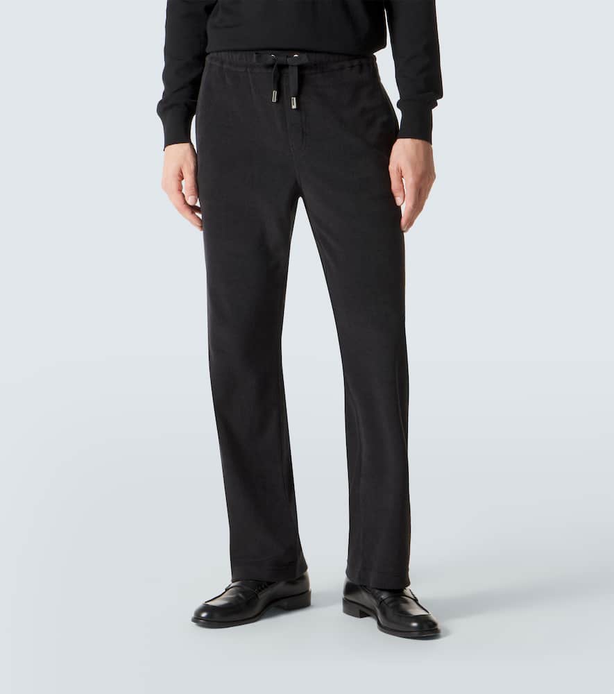 Cotton-blend sweatpants