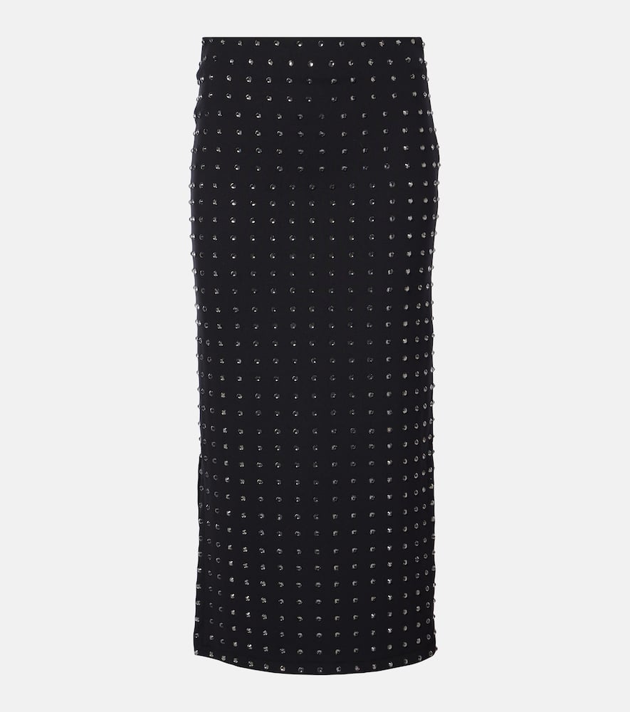 Nome crystal-embellished midi skirt
