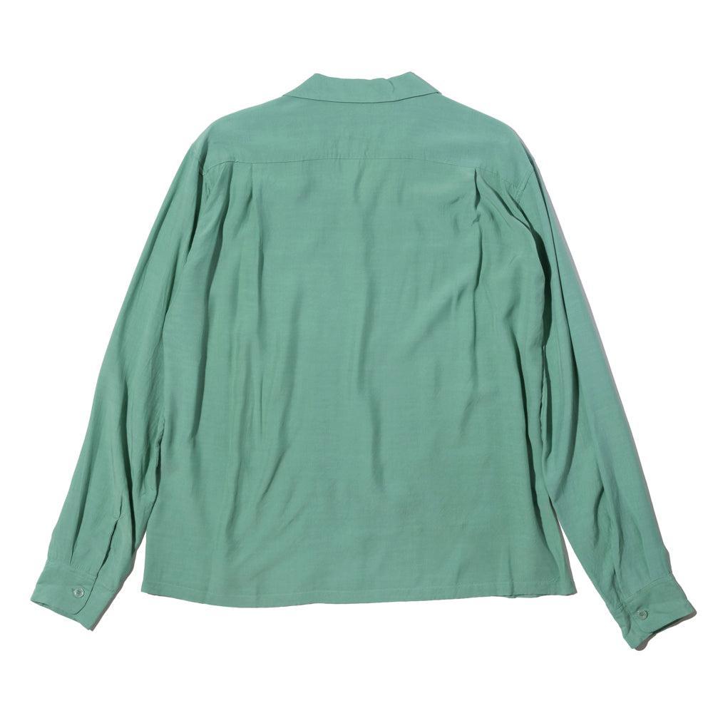 By Toyo Enterprise Plain Rayon Bowling Shirt M. Green