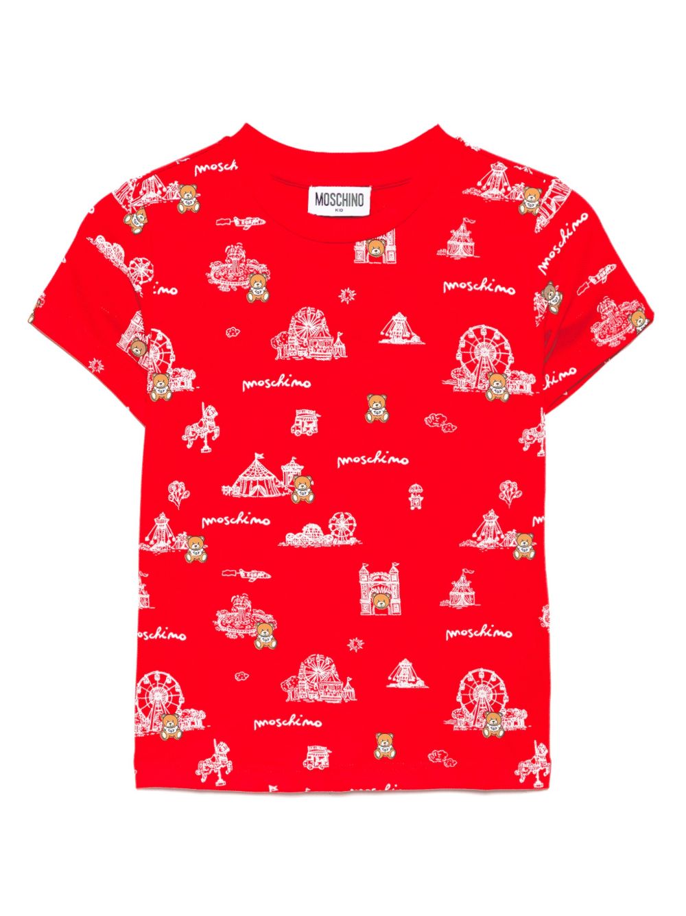 Moschino Kids graphic-print T-shirt - Red