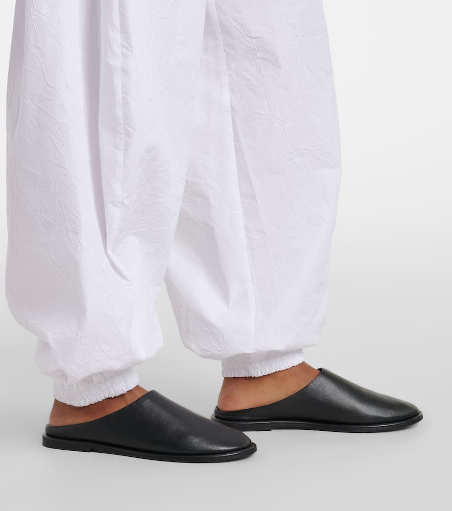 Róhe Cotton-blend barrel-leg pants