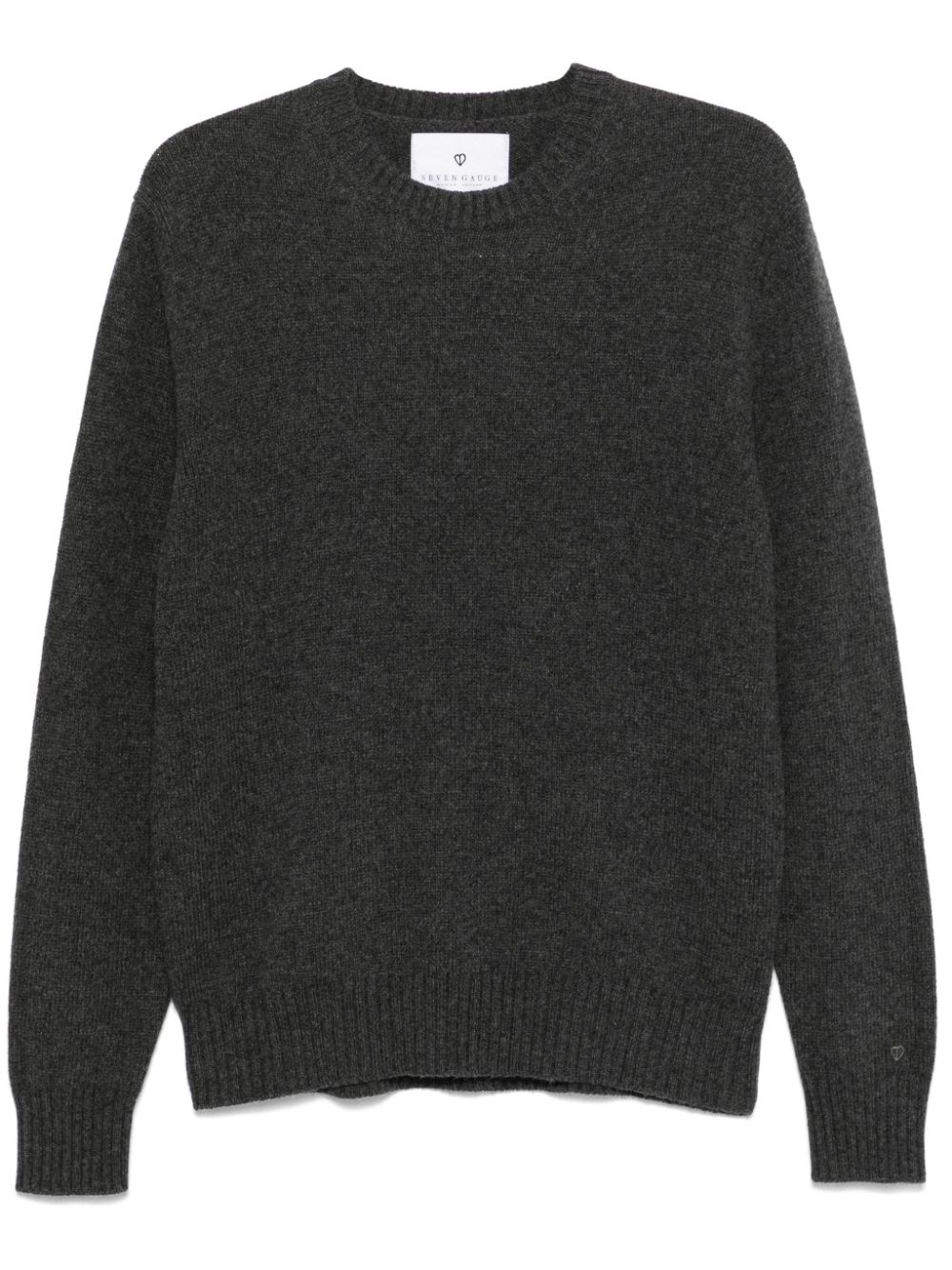 Wool crew-neck sweater - Grey