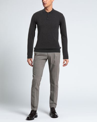 Man Sweater Charcoal Size L Polyacrylic, Merino Wool, Polyamide, Elastane