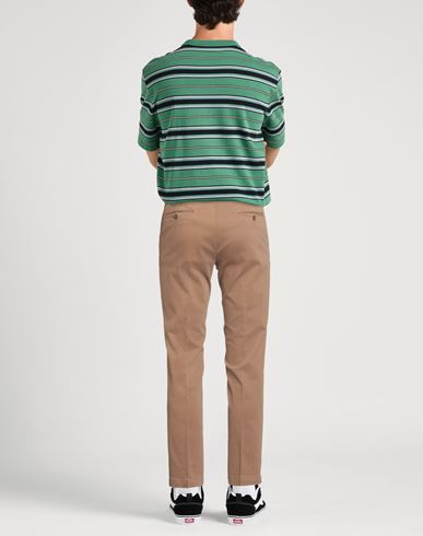 Man Pants Camel Size 34 Cotton, Elastane