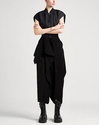 Woman Pants Black Size 2 Triacetate, Linen, Elastane