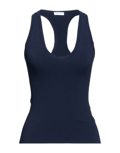 Woman Tank top Navy Size L Viscose, Polyester, Polyamide, Elastane
