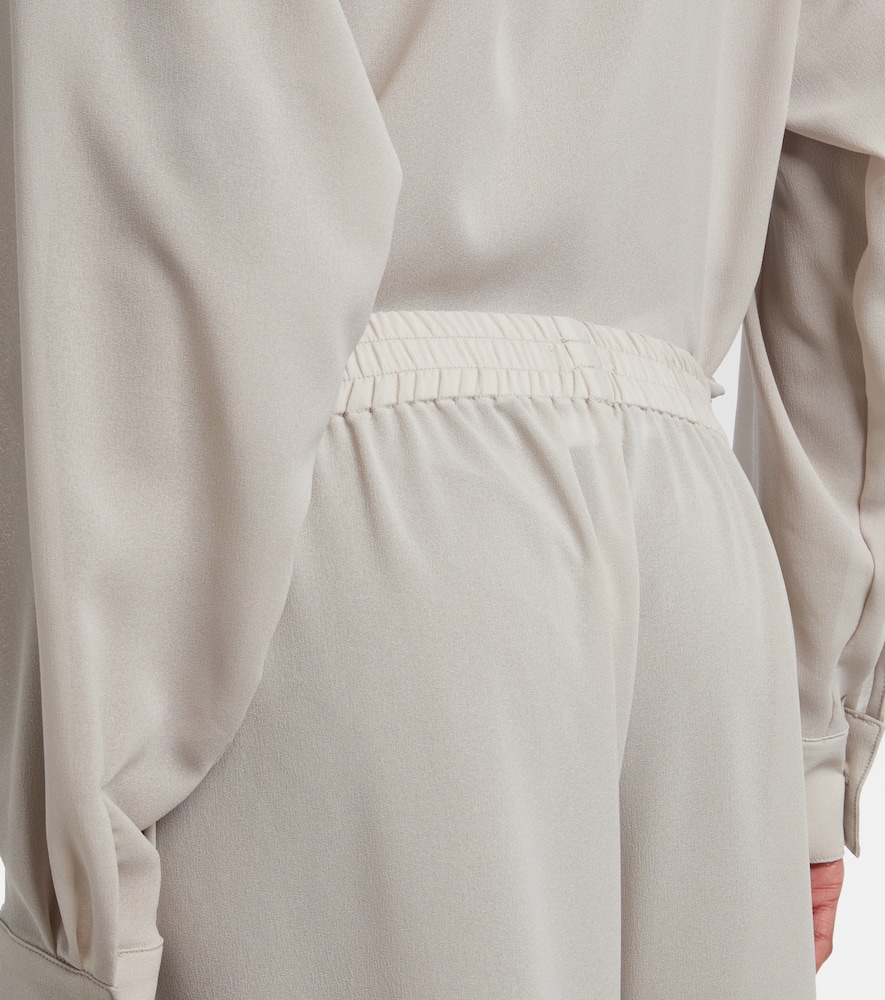 Mika sheer wide-leg pants