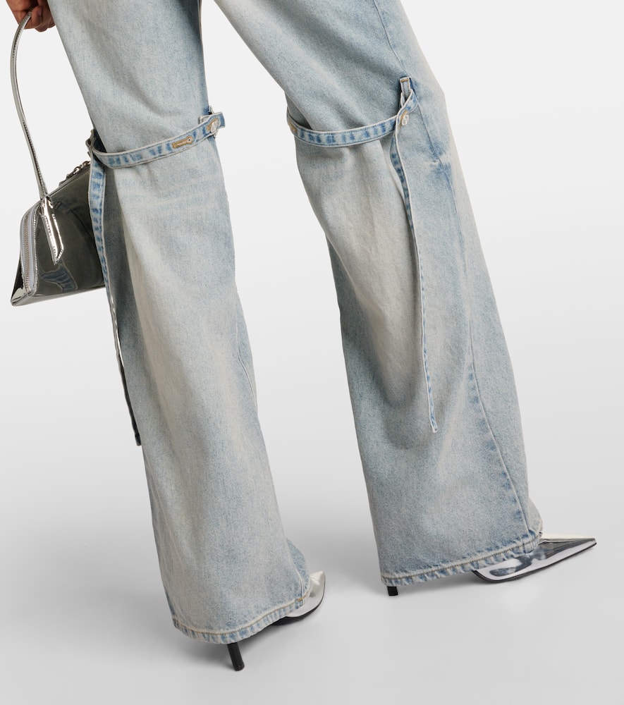 Courrèges Sailor mid-rise wide-leg jeans