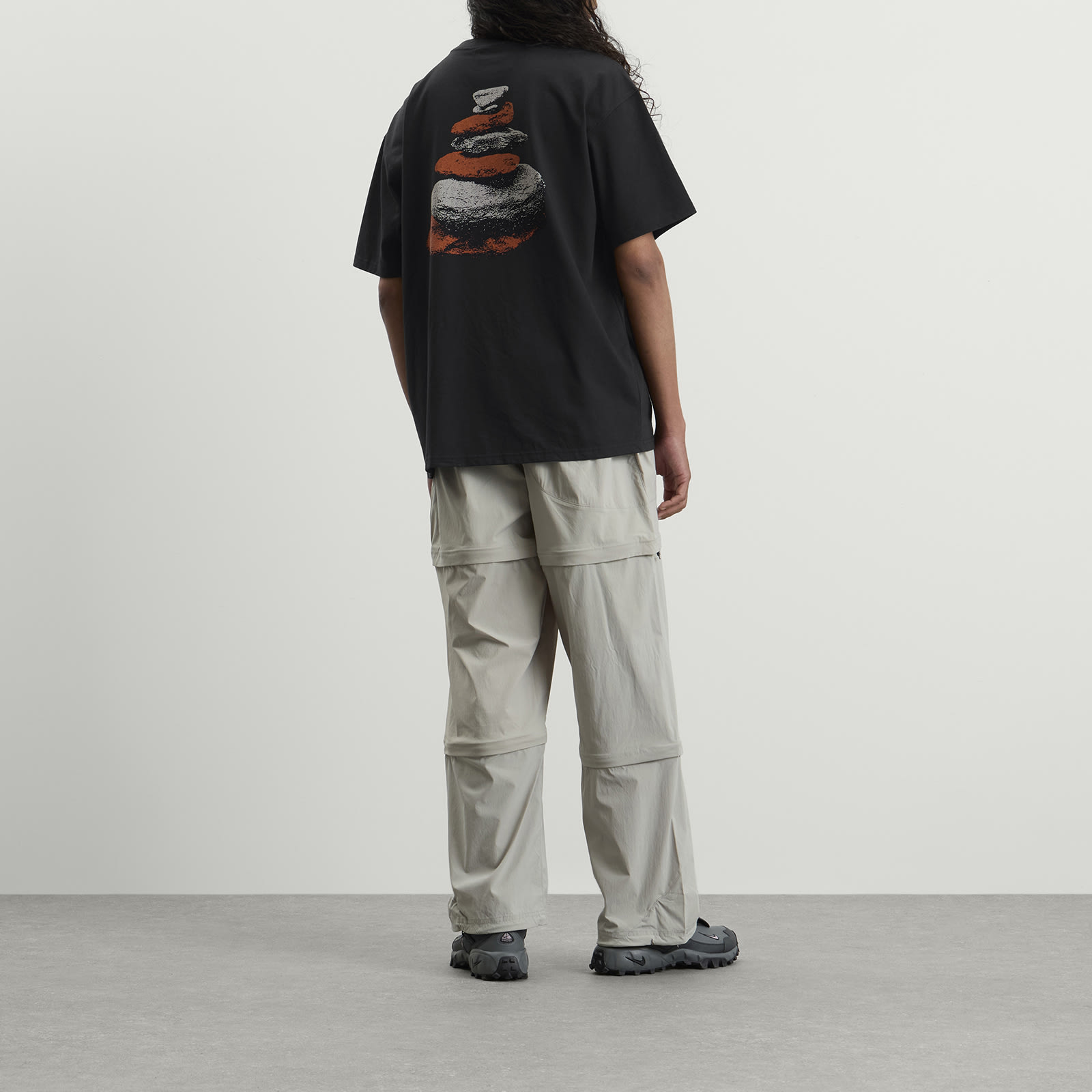 Men's ACG Stacked Rocks T-Shirt in Black/Light Orewood Brown