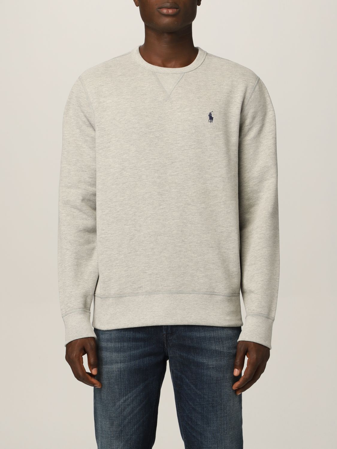 Cotton jumper with logo