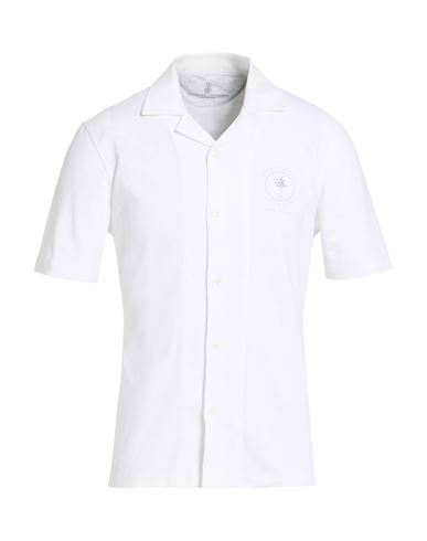 Man Shirt White Size M Cotton