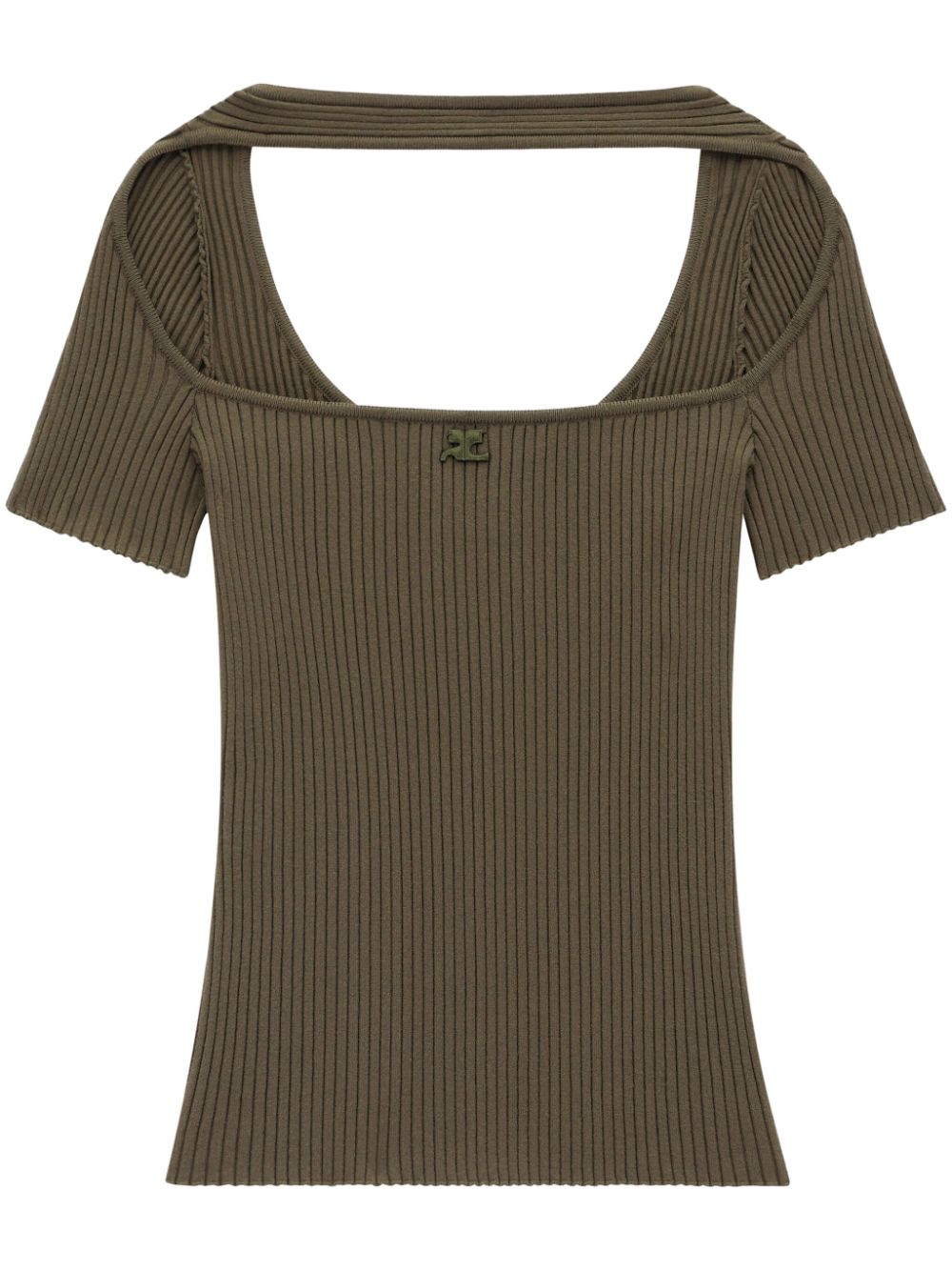Hyperbole cut-out top - Green