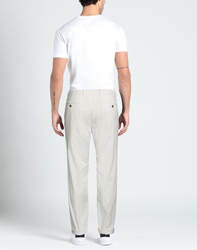 Man Pants White Size 40 Lyocell, Cotton, Elastane
