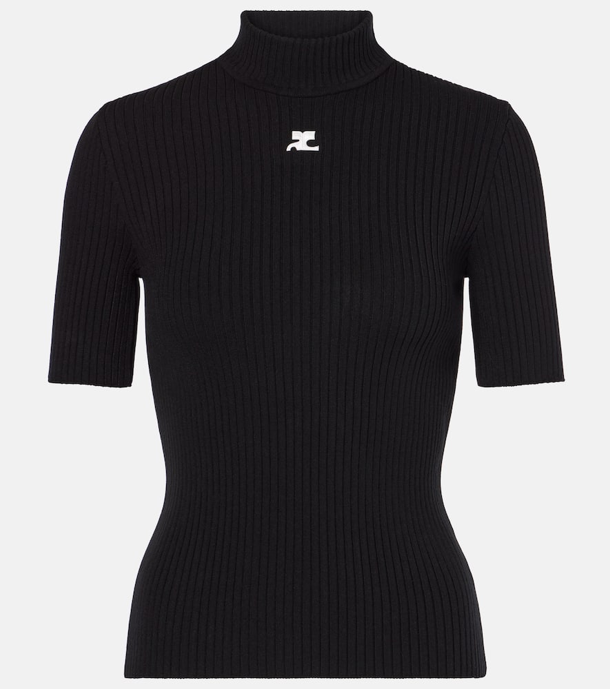 Courrèges Reedition ribbed-knit top