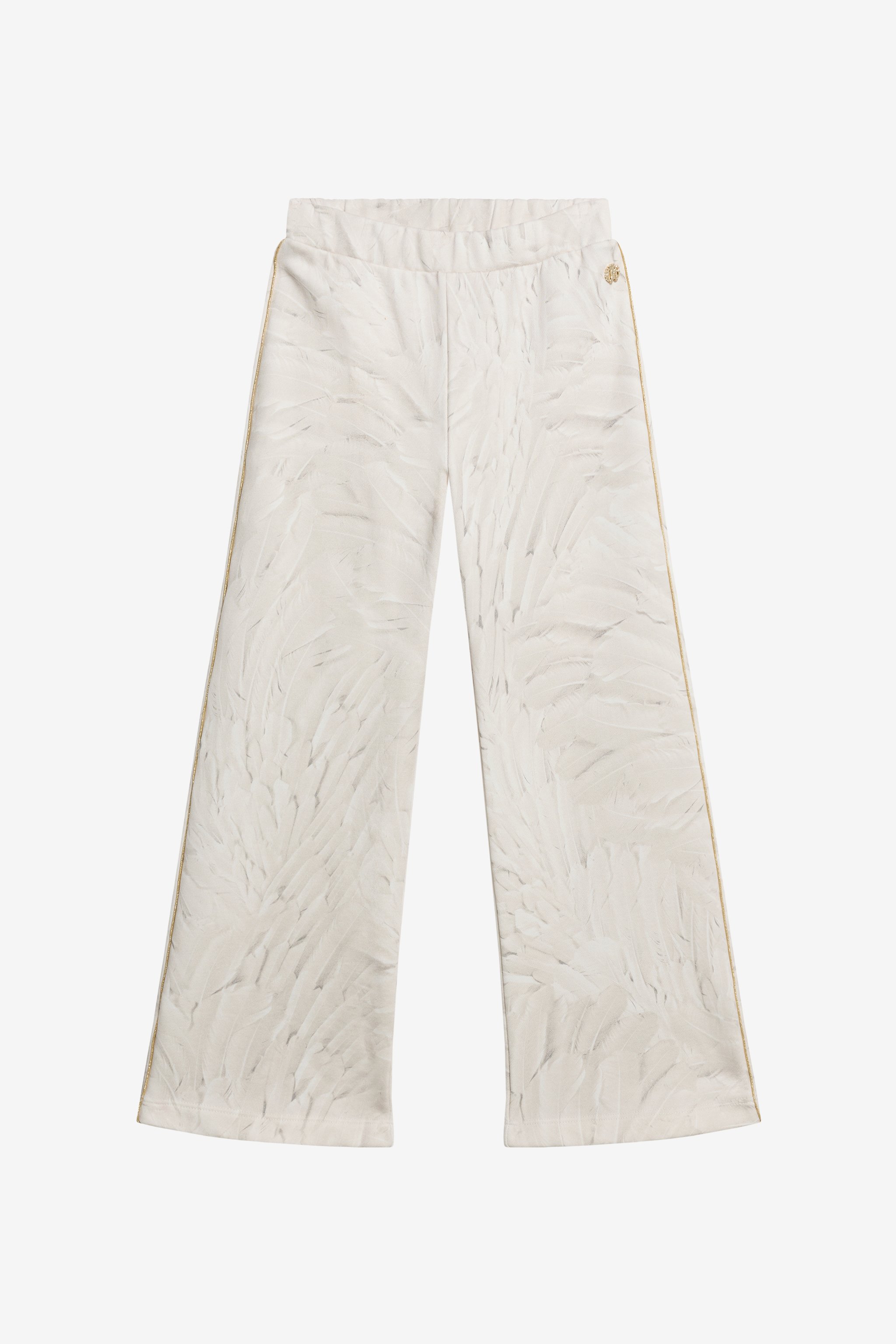 Allover Plumage Print Trousers