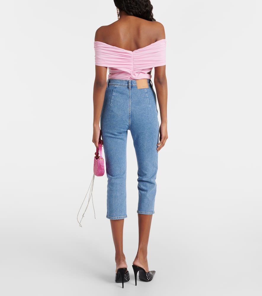 High-rise skinny jeans