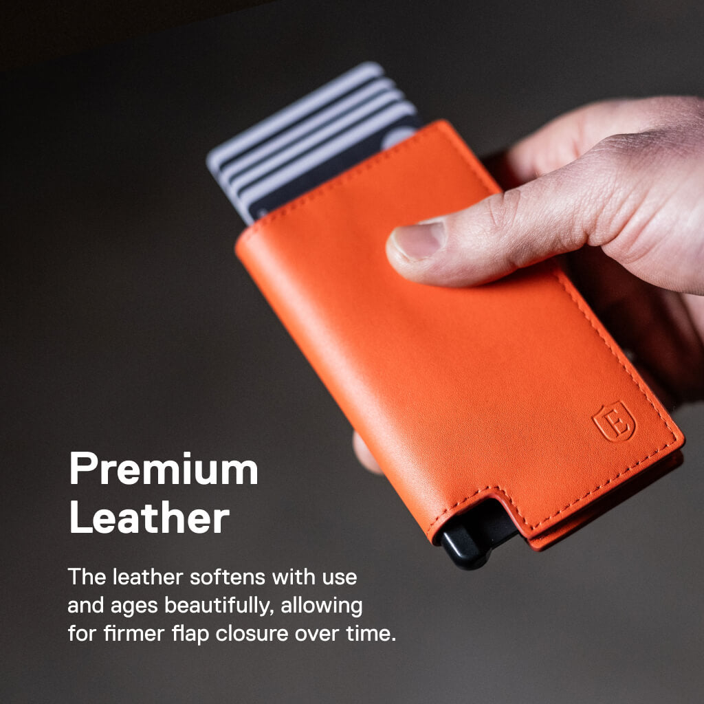 Men's Wallet - Cobalt Blue Pro Premium Slim Men's Wallet Trackable Wallet Leather Smart Wallet RFID Blocking
