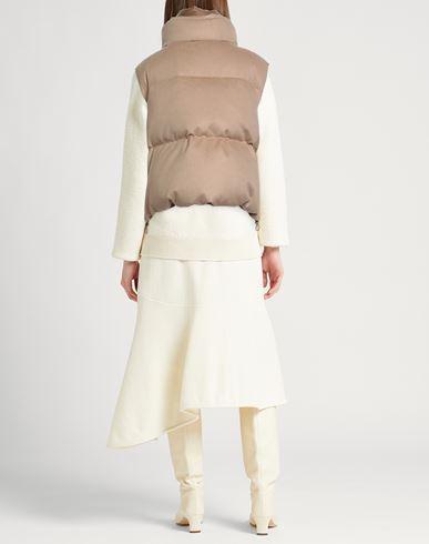 Woman Vest Camel Size 8 Silk, Cashmere, Polyamide
