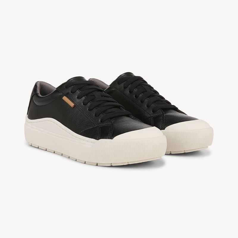 Women's Time Off Sneaker Shoes Black/Tofu Faux Leather Drsch