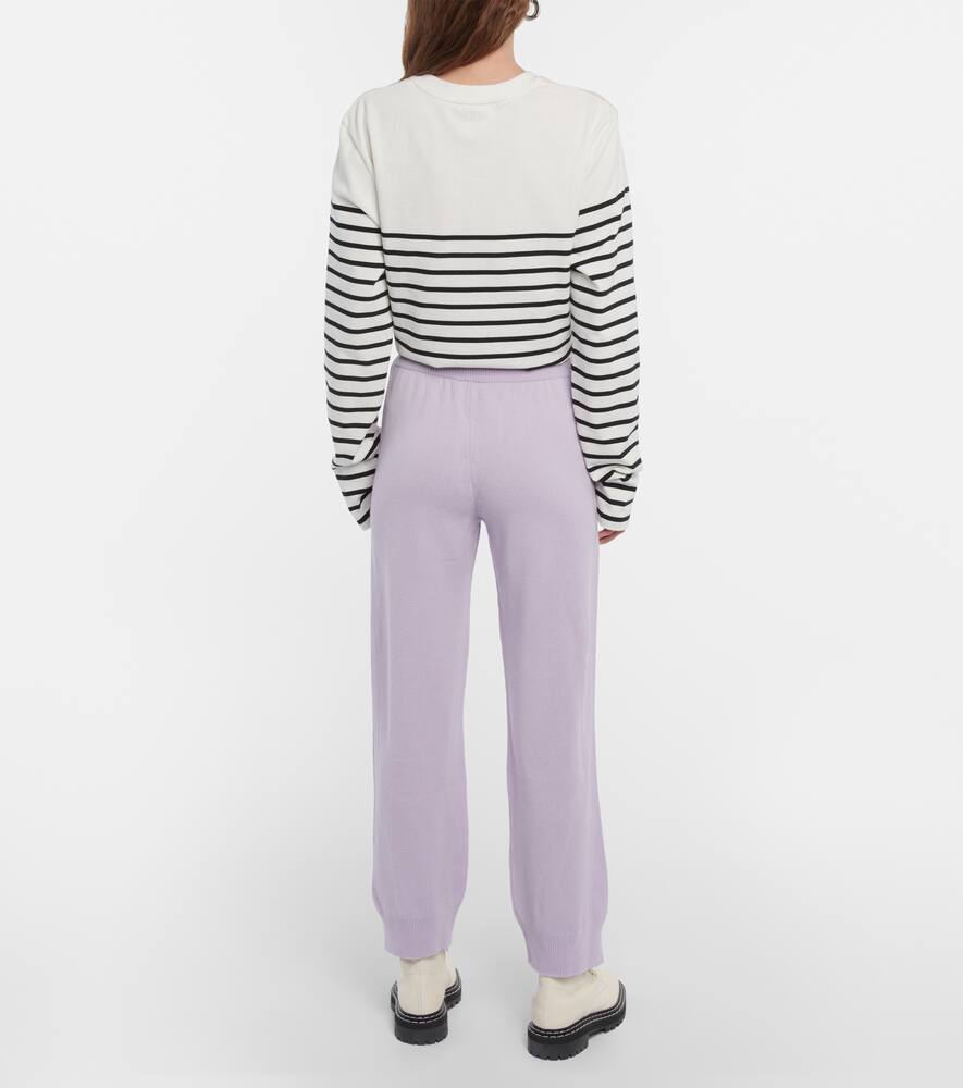 Tapered cashmere pants