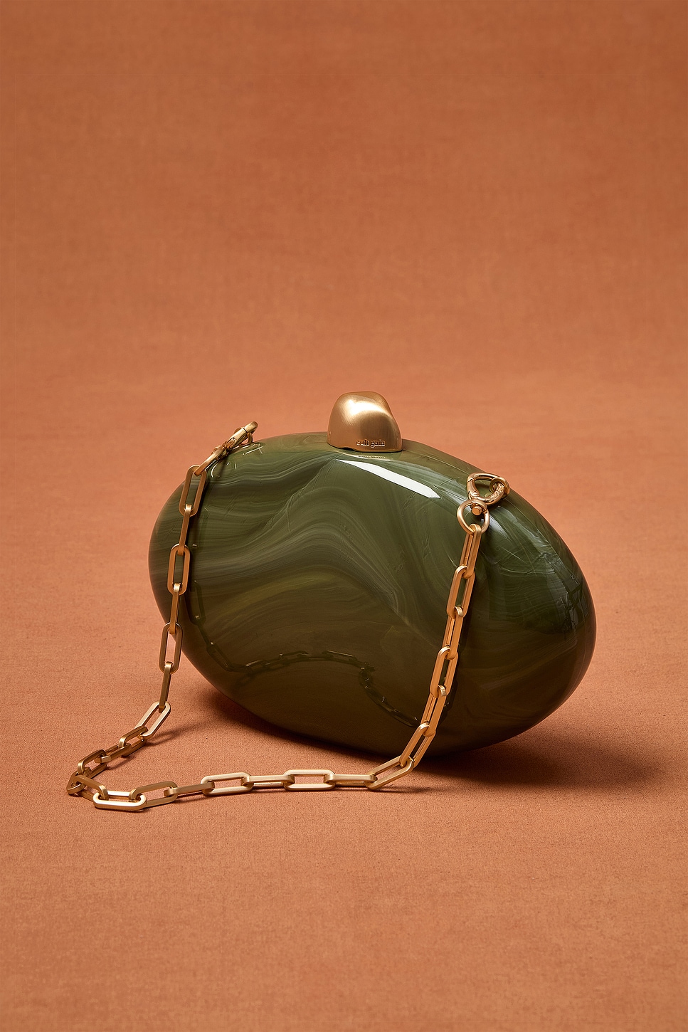 Cult Gaia For FWRD Eviana Clutch in Rosemary - Green. a