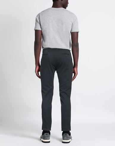 Man Pants Navy Size 34 Cotton, Polyester, Viscose, Elastane