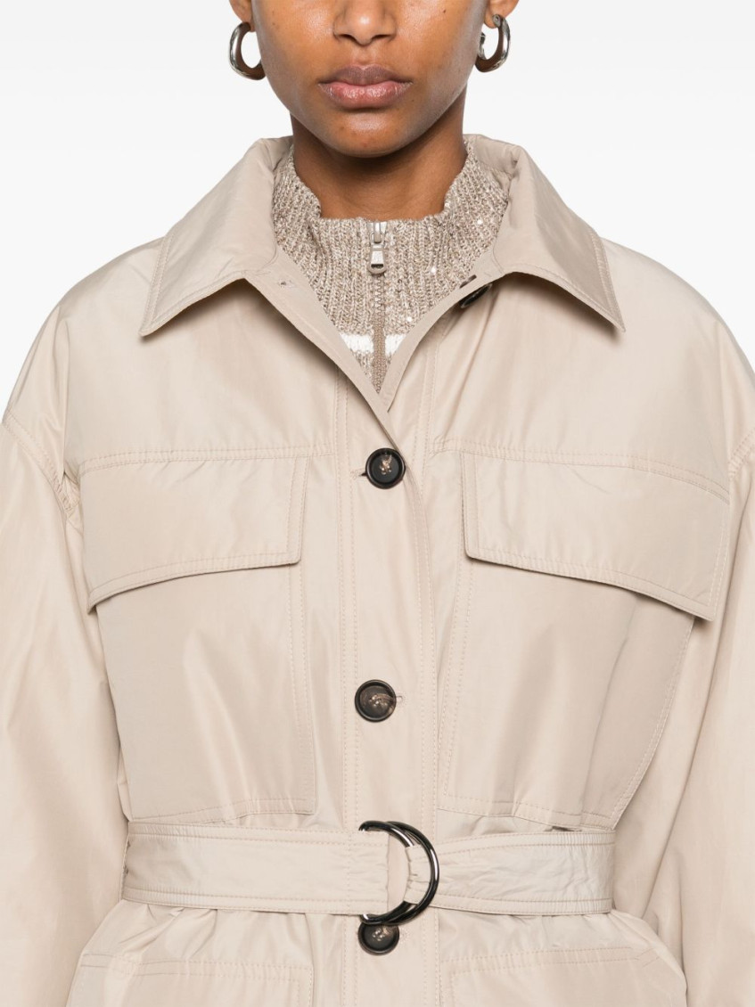 Brunello Cucinelli belted jacket - Neutrals