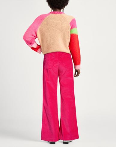 Woman Pants Fuchsia Size 31 Cotton, Elastane