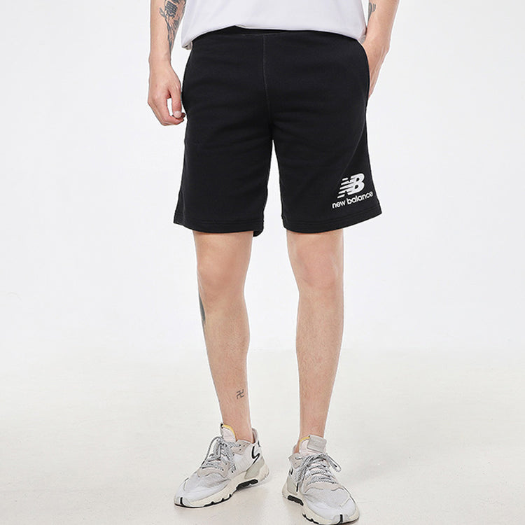 Essentials Stacked Logo Shorts 'Black'