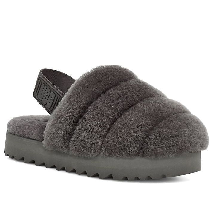 (WMNS) Super Fluff Slipper 'Charcoal'