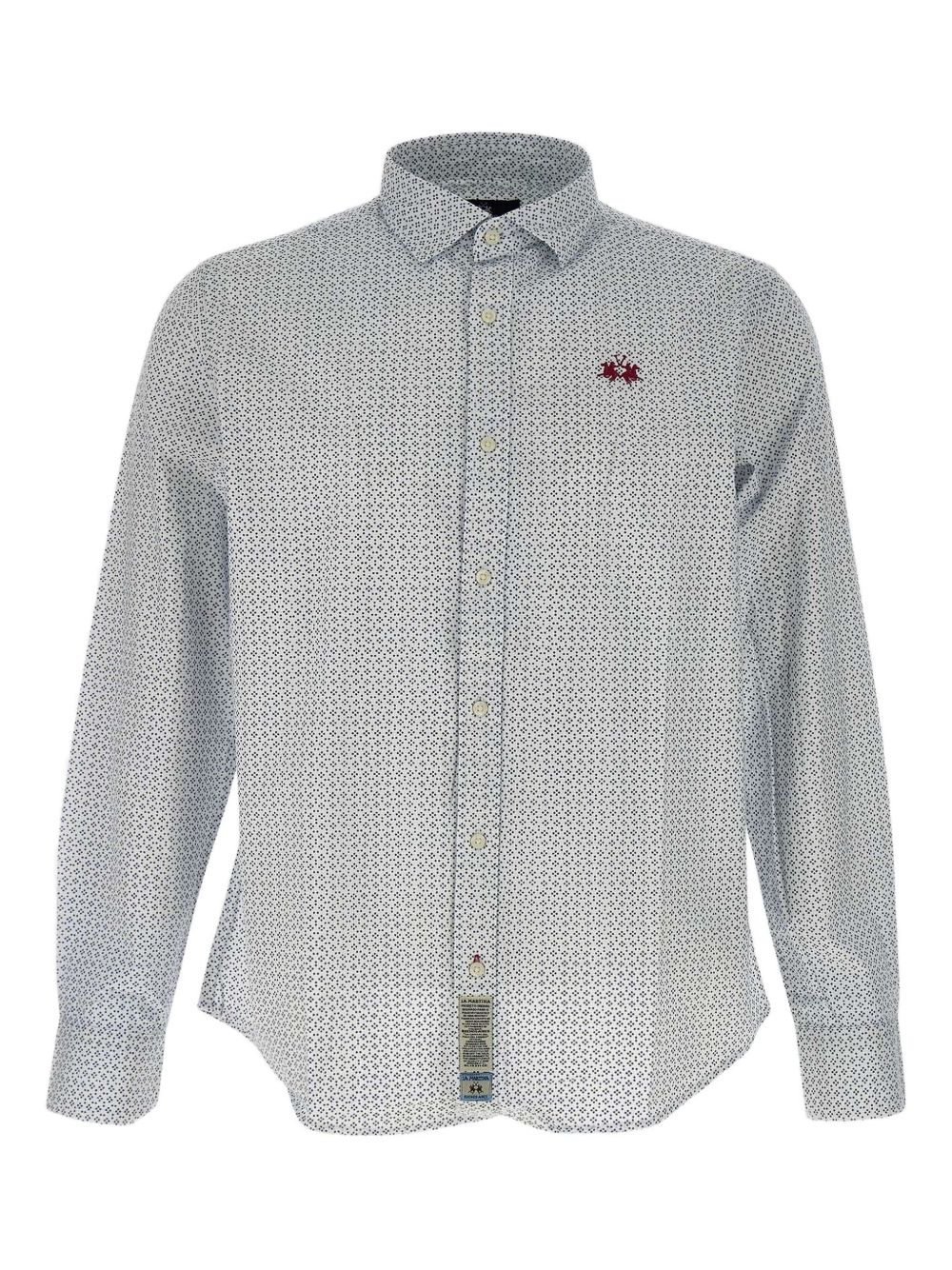 Graphic-print cotton shirt - Blue