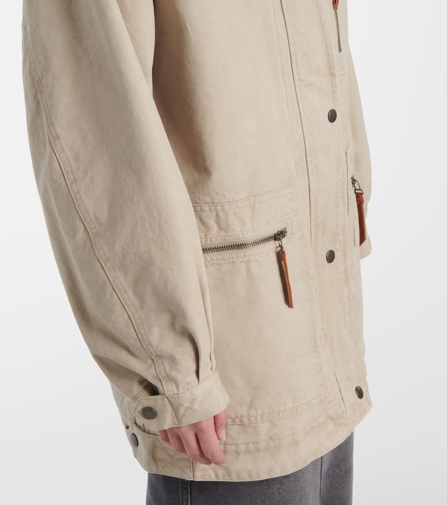 Kimeliaga corduroy-trimmed jacket