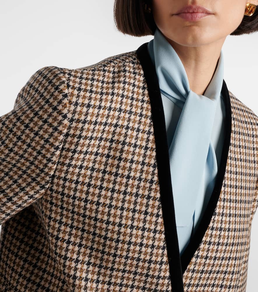 Houndstooth virgin wool jacket