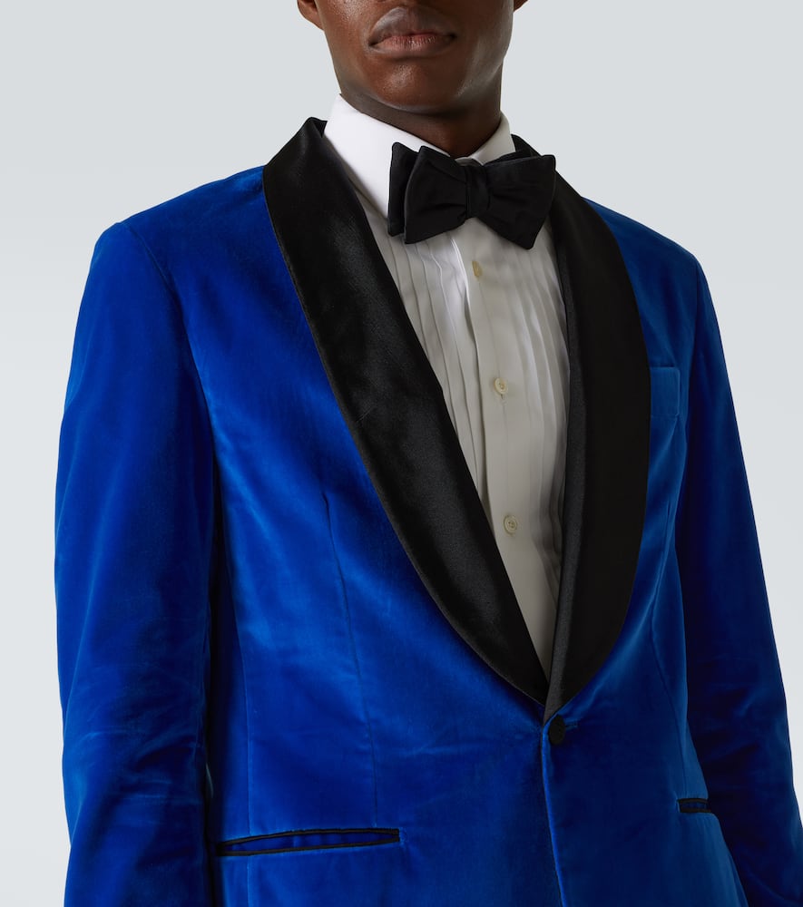 Cotton velvet blazer