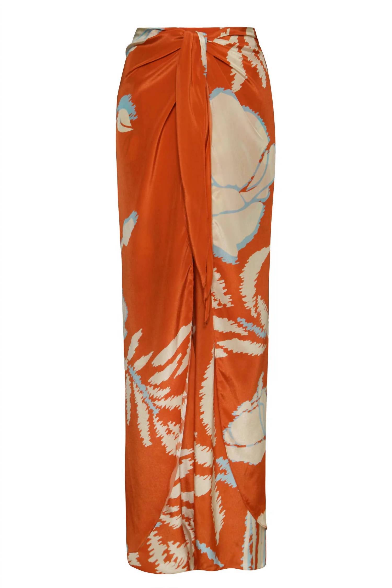 La Bamba Pants In Orange Gladiolos