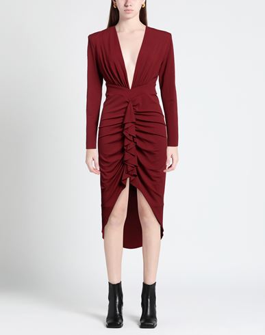 Woman Midi dress Brick red