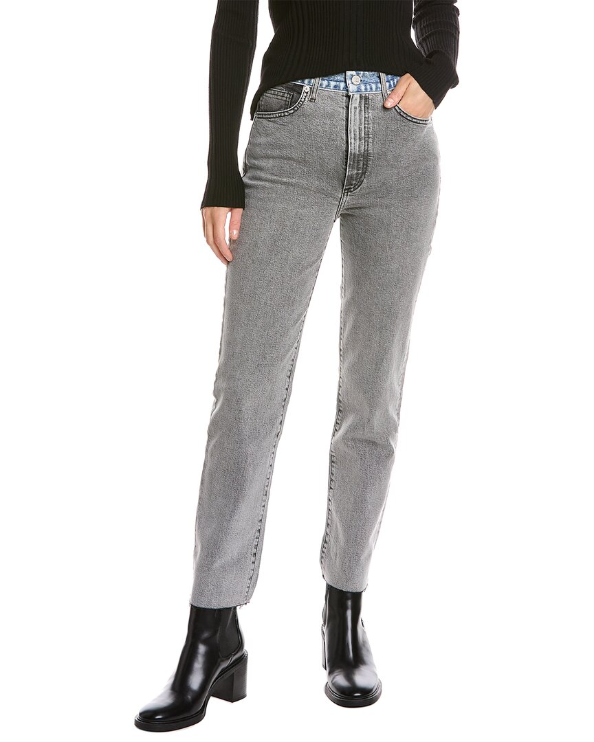 Sabine Blue Grey High-Rise Straight Jean